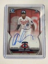 2023 Bowman Chrome Omari Daniel 1st Prospect Autograph Auto #CPA-OD Twins