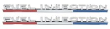 1963 1964 Corvette Front Fender Emblem Fuel Injection Pair Made in the USA