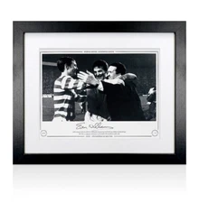 Framed Evan Williams Signed Celtic Photo - 1970 European Cup Semi Final