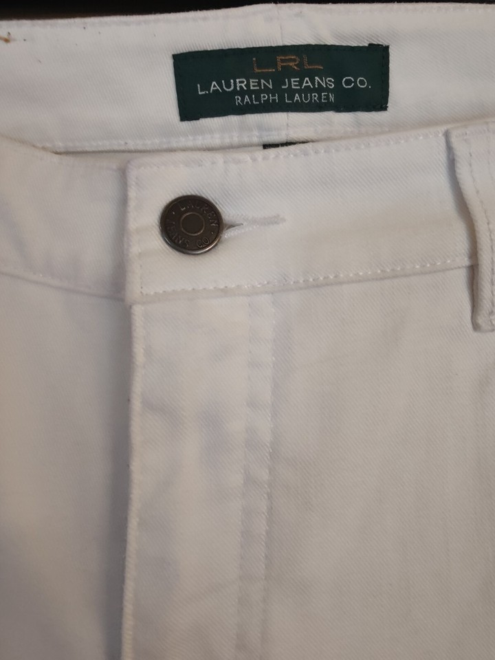Lauren Ralph Lauren Womens White Pants Size 14W RN 41381 CA 56658