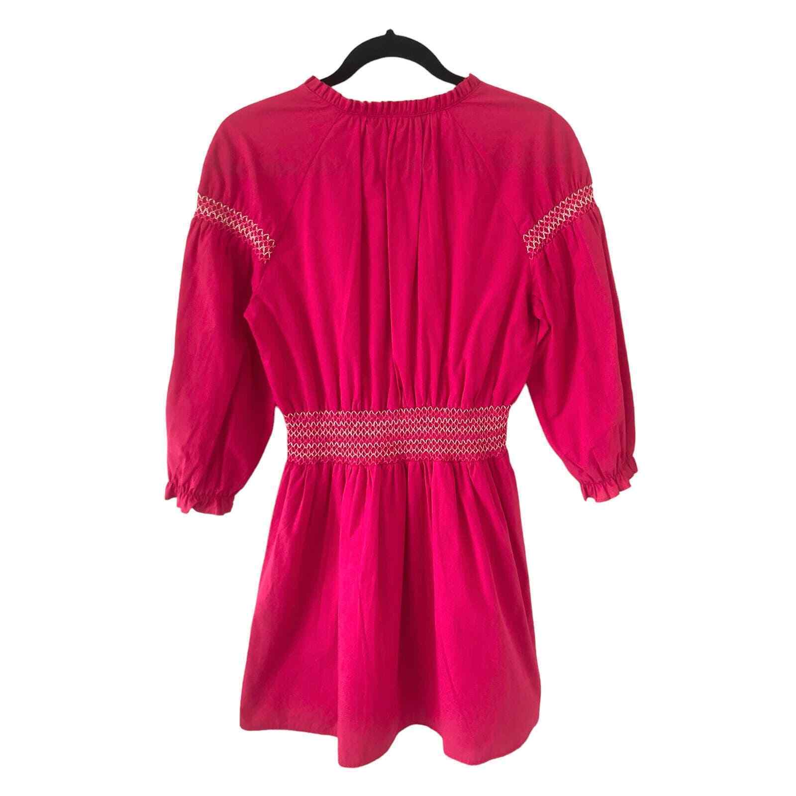 ZARA 100% Cotton Pink Mini Dress with Tassels Siz… - image 2