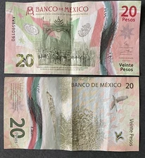 Mexico 20 Pesos 2021 Banknote World Paper Money FREE SHIPPING!!!