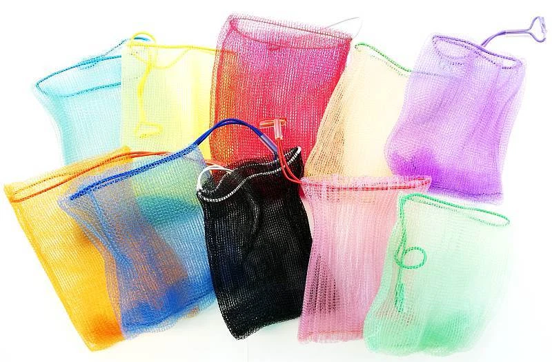 Ein Seifenbeutel von Perligran 14 VERSCHIEDENE FARBEN Bade Perli Peeling Massage