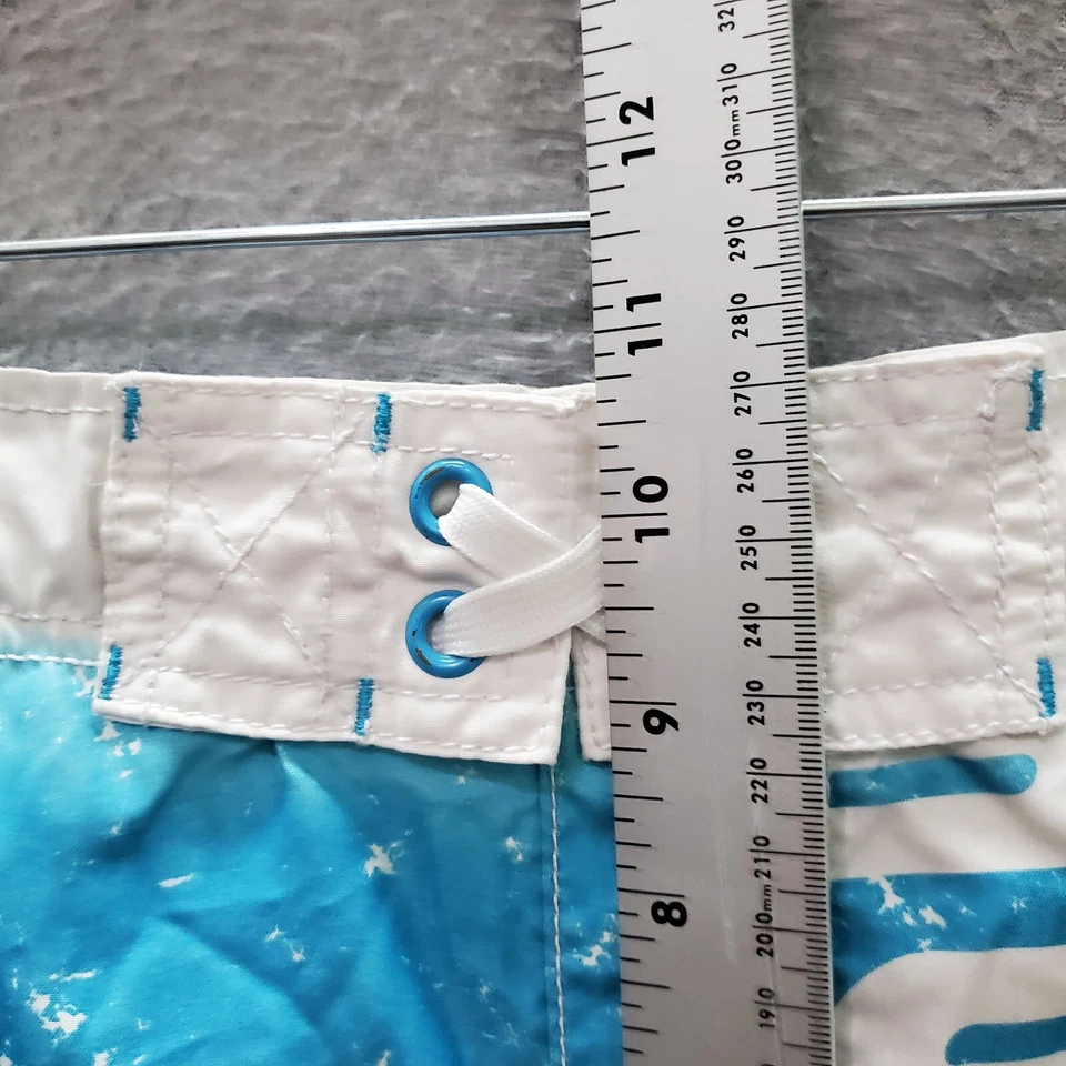 Roupa de banho Mossimo Supply masculina logotipo amarelo grande baús de natação surf d - Imagem 4 de 4