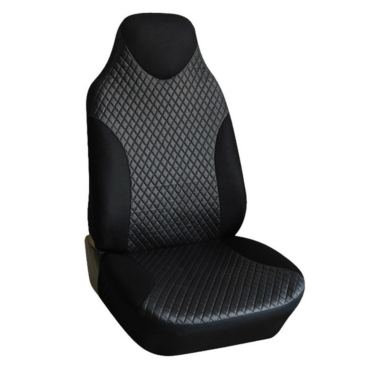 Car Front Seat Cover Protector Interior PU Leather Fabric w/3mm Foam Breathable
