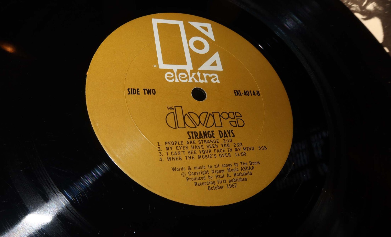 The Doors Strange Days NM LP 1st U.S. Elektra EKL4014 MONO Insert 1967