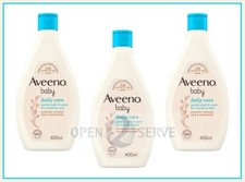 3x Aveeno Baby Daily Care Gentle Bath & Wash Sensitive Skin | Oat Extract- 400ml