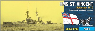Combrig 1/700 Battleship HMS St. Vincent 1910 Resin Kit
