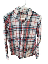 SO Perfect Shirt Long Sleeve Flannel Size M