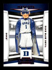 2020 Panini Contenders Draft Picks Mascots Duke Blue Devil #9 Red Foil
