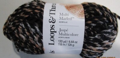 LOOPS AND THREAD..MULTI MARLED..COFFEE