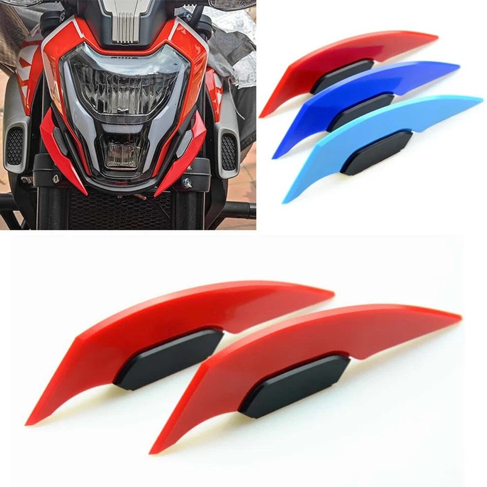 2 Paar Motorrad Winglets Verkleidung Seite Spoiler für die meisten Motorroller