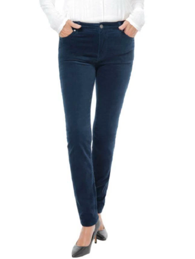 Jeans corduroï extensible Buffalo David Bitton Supreme maigre de taille moyenne en marine, 4/27
