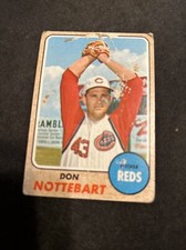 1968 Topps Baseball Card #171 Don Nottebart Cincinnati Reds Poor Free Shipping!
