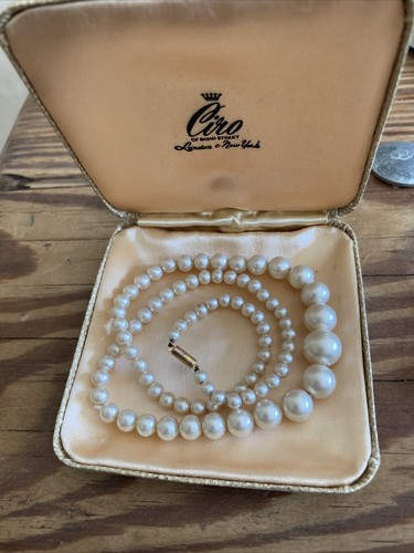 Vintage Ciro pearls With 9ct Clasp | eBay