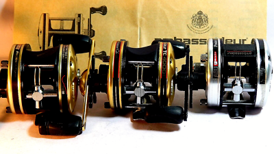 Vintage 80/90s' ABU Garcia Ambassadeur 4000 series reels in G/S/K