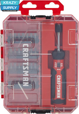 Torque Screwdriver Set 29 Piece with Phillips Hex Torx Square Bits Storage