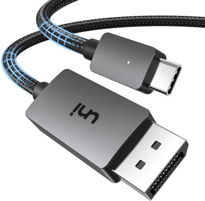  uni USB C DISPLAYPORT 1.4 KABEL [NYLON, ALUMINIUM] THUNDERBOLT 3/4 MIT MST, HDR