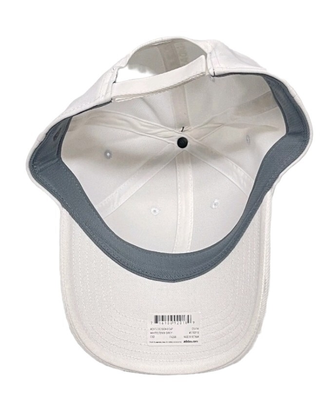 ADIDAS MENS DECISION II CAP WHITE /ONIX GREY C153 0142606 | eBay