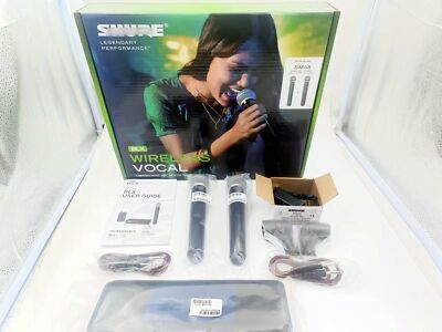 Shure BLX288/SM58 Handheld Wireless Microphone System Come with 2 Microphone