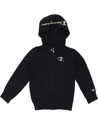 Champion Jungen Grafik Reißverschluss Hoodie Pullover 7-8 Jahre Small marineblau AP03