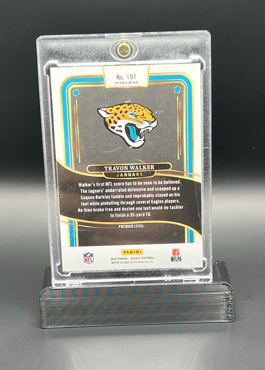 2024 Panini Select - Premier Level Travon Walker #197 Zebra Prizm