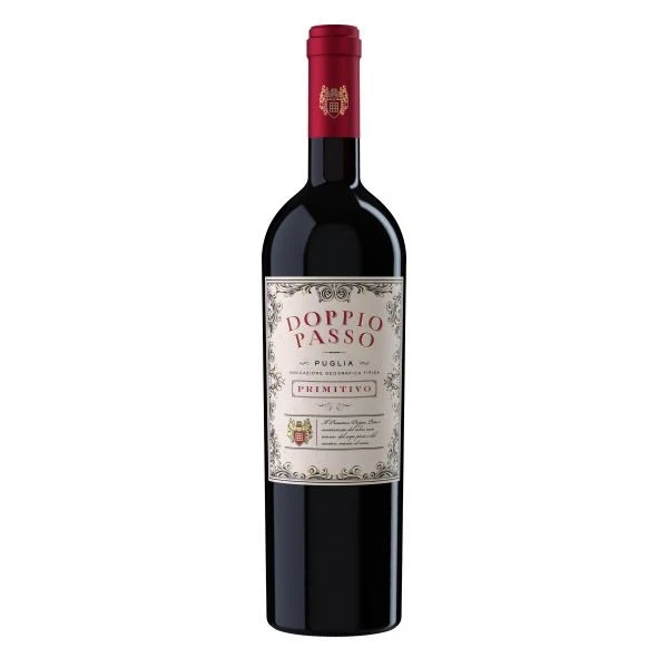 Doppio Passo Rotwein Primitivo Puglia halbtrocken Italien 1 x 0,75 L Rotwein
