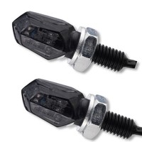 LED Motorrad Blinker Tiny Universal Hinten Schwarz Kurz 12V Miniblinker Roller