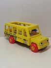 Vtg Fisher Price School Bus Little People Wood 192 1965 Original Issue No Rope