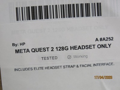 Meta Oculus Quest 2 128GB Advanced All-In-One VR Headset Only