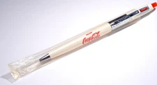 Vintage Scripto 100 Ballpoint Pen Coca Cola Square Push Button Clip Click N.O.S.