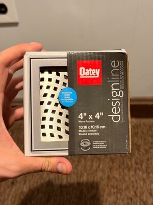 New OATEY Designline 4''x 4'' Stainless Steel Square Shower Drain