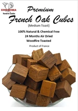 Premium French Oak Cubes Toasted ,Homebrew for Bourbon/ Whisky/ Rum /Wine /Mead