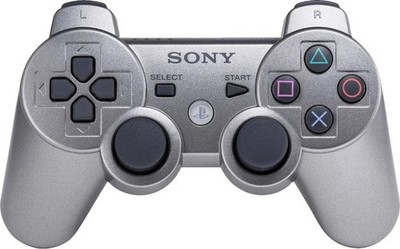 DualShock 3 Controller - Sony Playstation 3 PS3 - silber - DEFEKT