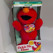 TYCO Sesame Street Tickle Me Elmo Interactive Talking Plush Toy 1996