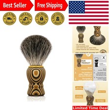 Luxurious Handcrafted Badger Hair Shaving Brush - Perfect Gift for Bearded Men