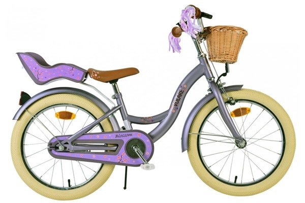 Volare Blossom Kinderfahrrad MäDchen 18 Zoll Lila-image