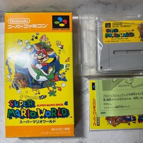 Super Mario World Super Famicom SFC Japanese Version Complete in Box (CIB)