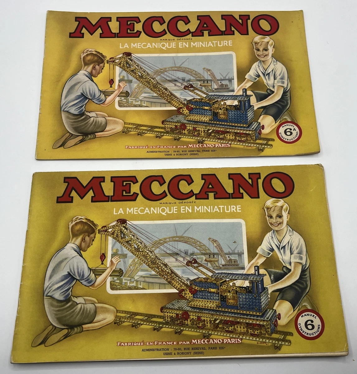 Meccano : boite 6A vide - années 40