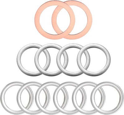 12pcs Differential and Transfer Case Fill/Drain Plug Gaskets for Toyota Lexus 4R