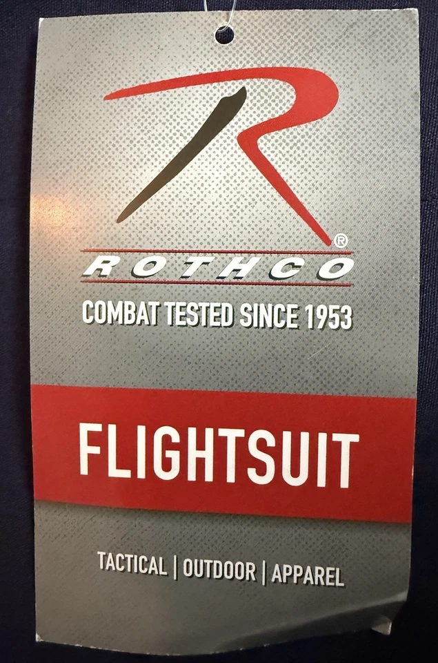 Rothco Flight Suit 5XL Navy Blue Tactical Jumpsuit Coveralls #75190 NWT - Image 4 of 4