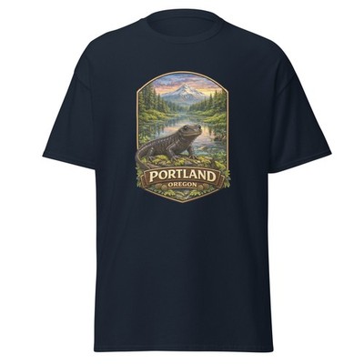 Portland Oregon Salamander T-Shirt - WA Pacific Northwest PNW