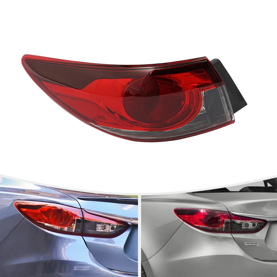 Halogen Tail Light Left Driver Side Outer Rear Lamp For 2014-2017 Mazda 6 - Image 2 of 4