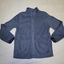 The Children's Place Boys Navy Blue Full Zip Cozy Fleece Sweater Size M 7/8