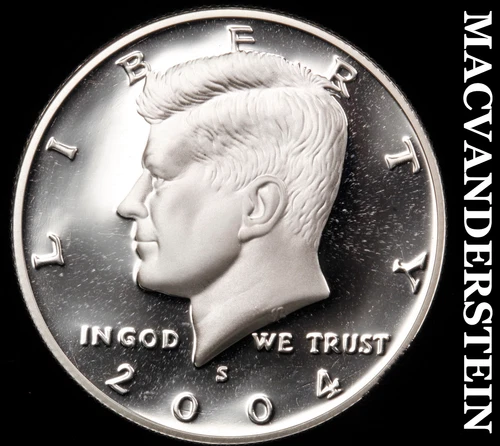 2004-S Kennedy Half Dollar- Silver Choice Gem Proof Luster No Reserve #i7476