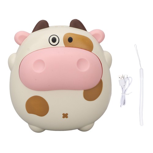 Electric Mini Hand Warmer 2 Levels USB Rechargeable Fast Heating Cartoon Cow 3CS - Picture 4 of 12