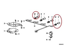 BMW E31 E32 E34 Parksensor PDC 1382252 66211382252 ECHT NEU