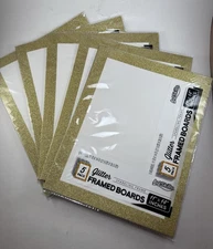 Lot Of 2 Packages Of 5 ArtSkills Glitter Framed Boards, 11 x 14, 5 Colors. 