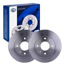 2x HELLA PAGID BREMSSCHEIBEN Ø257mm VORNE passend für HYUNDAI COUPE ELANTRA LANT