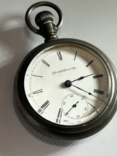 Antique Large Atlas Pocket Watch Oresilver Case Beautiful Works Nice Shape